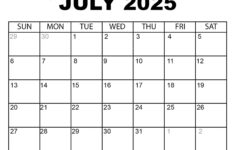 Free Printable Calendar 2025 – Grab Calendar intended for July 2024 To June 2025 Calendar Printable Free