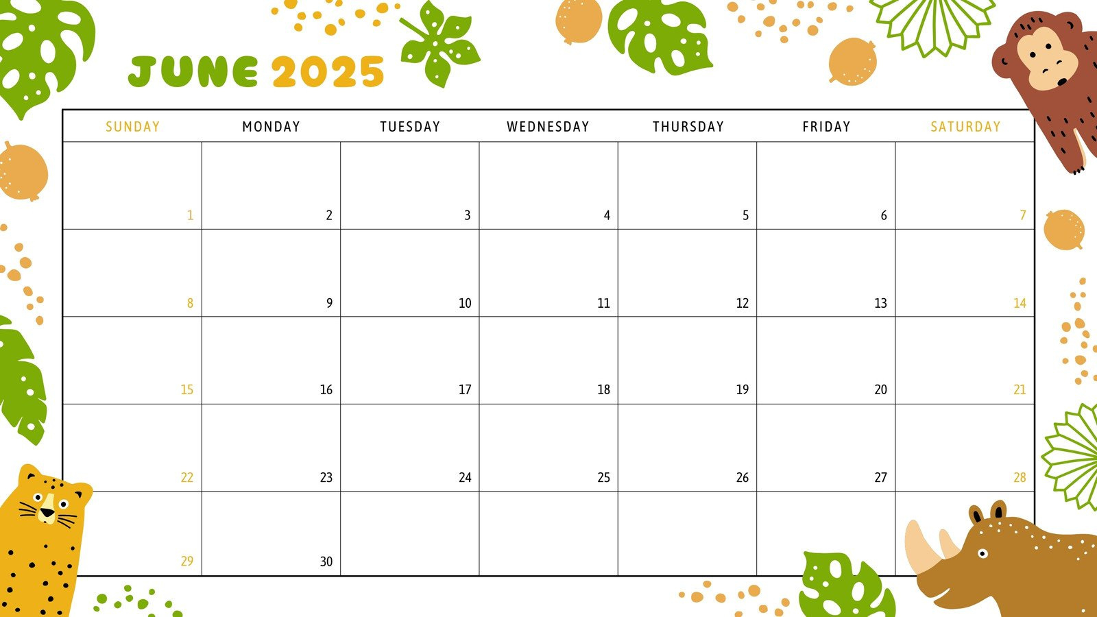Free Printable, Custom June 2025 Calendar Templates | Canva within June Dry Erase Calendar Ideas 2025