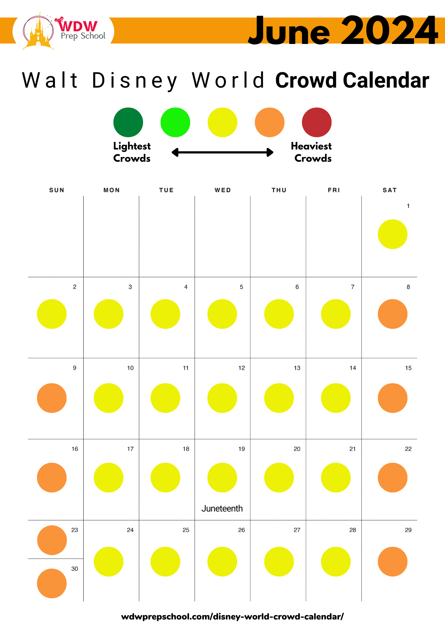 June 2025 At Disney World (Crowd Calendar, Weather, What To Wear) inside June 2025 Weather Calendar