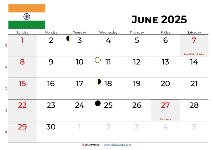 National Calendar Day June 2025