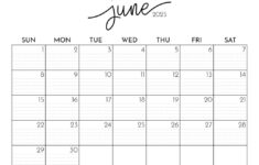 June 2025 Calendars – 107 Free Printables | Printabulls intended for Show Me The Calendar Of June 2025