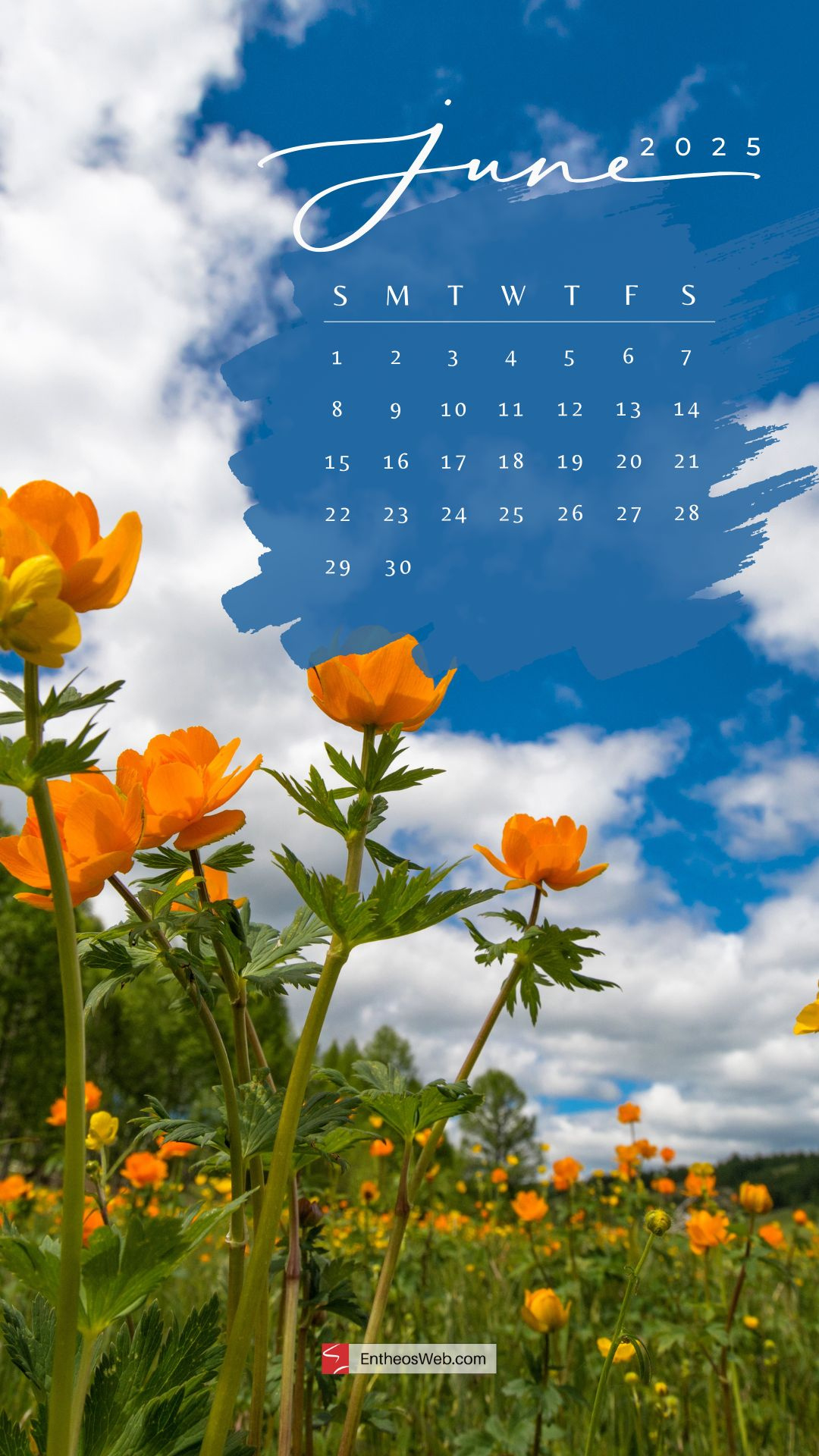 June 2025 Phone Wallpaper &amp;amp; Lockscreen Backgrounds | Entheosweb pertaining to June 2025 Calendar Background