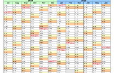 Split Year Calendars 2024/2025 (July To June) – Pdf Templates in July 2024 – June 2025 Calendar Printable