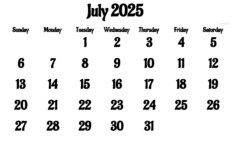 2025 Calendar, Monthly Calendars, With Calendar Maker ✓ Pdf inside July 19 2025 Calendar