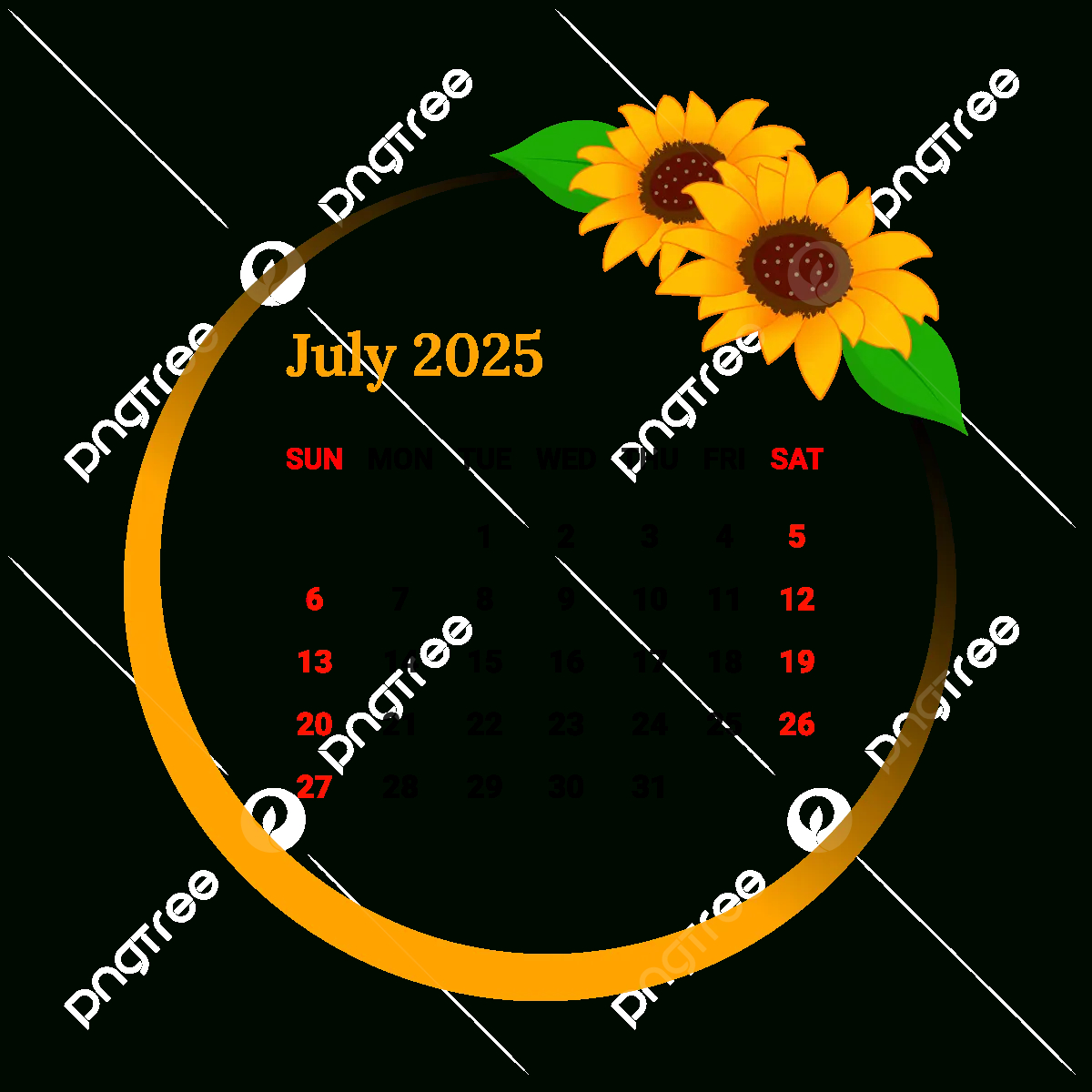 2025 July Month Calendar Vector, Monthly Calendar, Calendar, July in July Calendar 2025 Png
