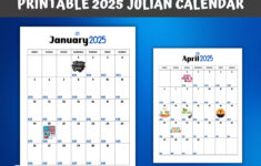 2025 Printable Julian Calendar | 8.5 X 11 In | Government And throughout Printable Calendar 2025 with Julian Dates