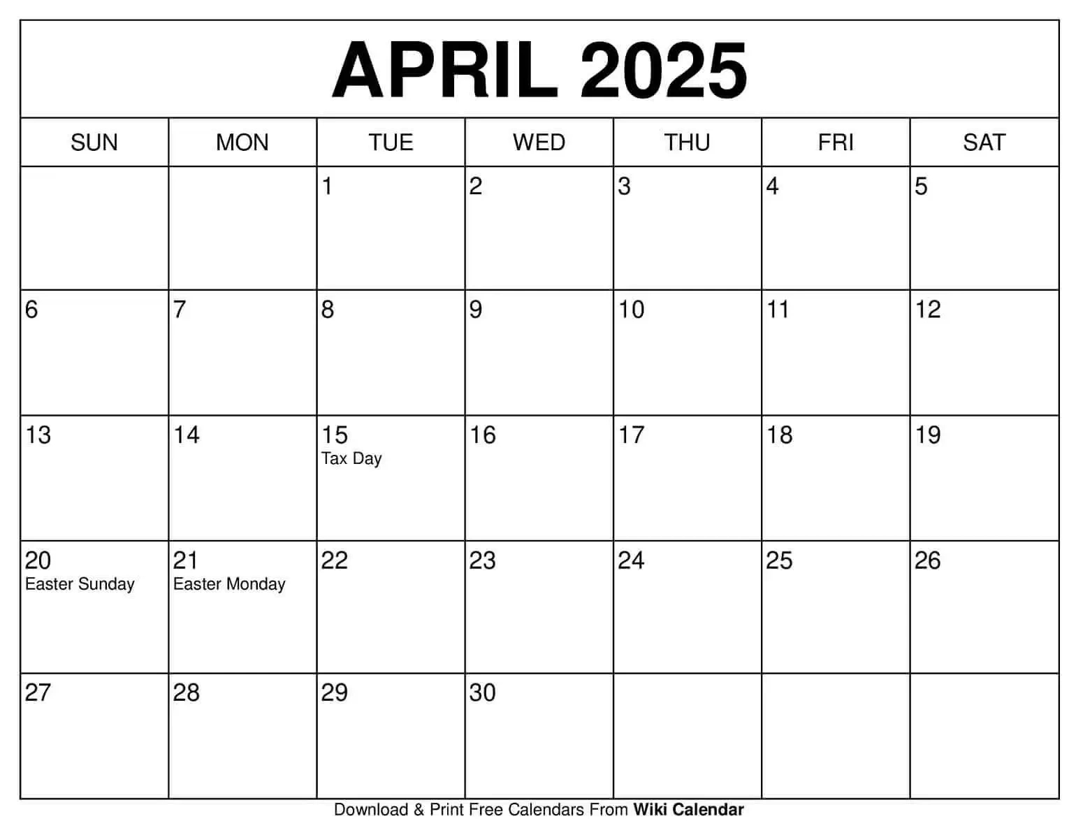 Download And Printable Calendars For 2025 - Wiki Calendar for July 2025 Wiki Calendar Printable Free