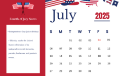 Free Fourth Of July 2025 Calendar Template To Edit Online within July 4 2025 Calendar Date