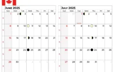 July 2025 Calendar Canada pertaining to July Calendar 2025 Canada