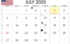 July 2025 Calendar Usa with regard to July 2025 Holiday Calendar
