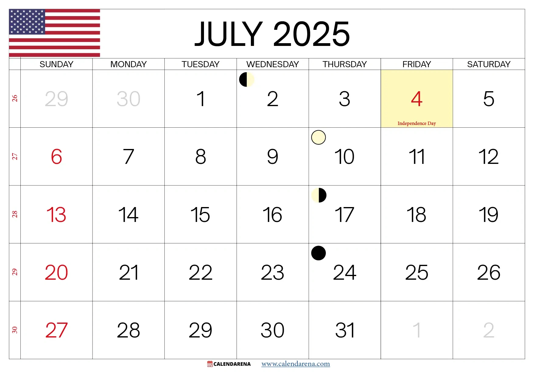 July 2025 Calendar Usa with regard to July 2025 Holiday Calendar