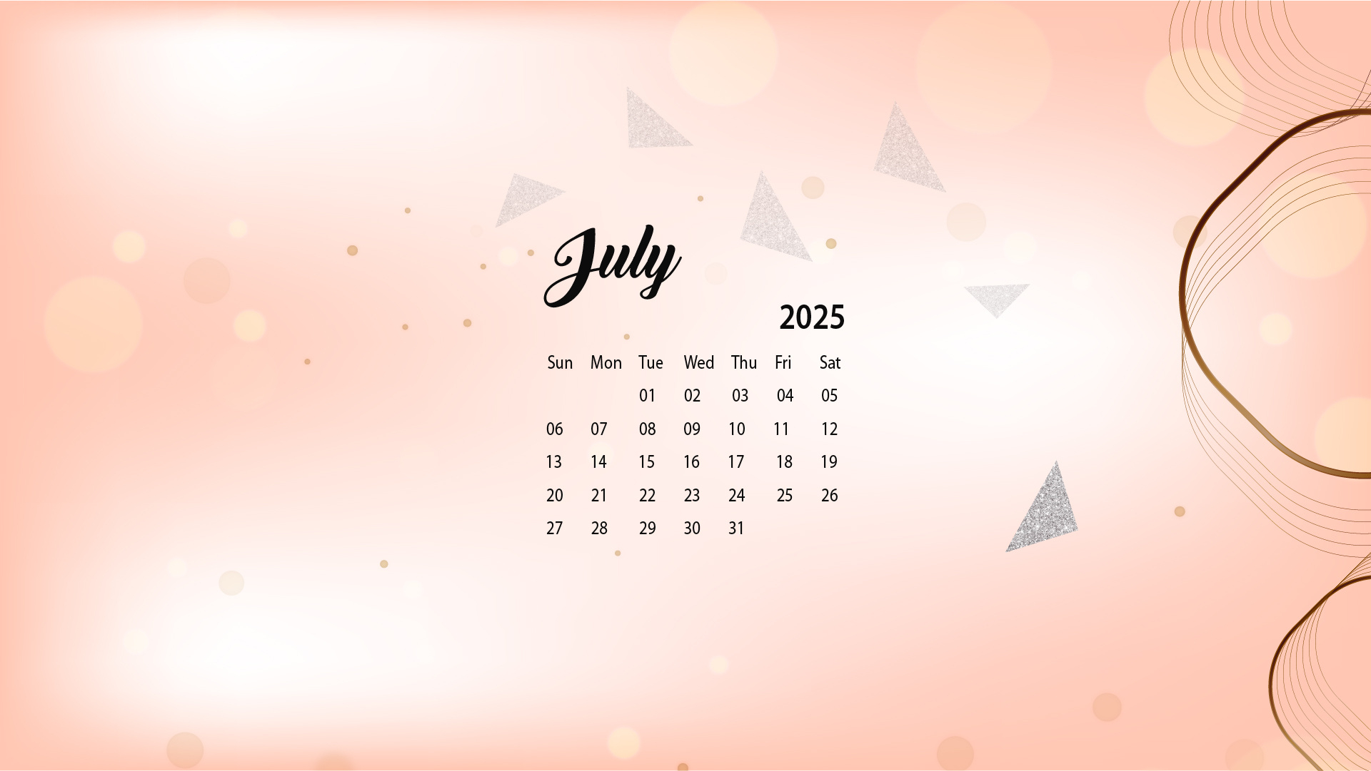 July 2025 Desktop Wallpaper Calendar - Calendarlabs in July 2025 Calendar Labs