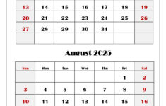July And August 2025 Calendar Printable Pdf | Two Months Calendar with regard to Calendar of July and August 2025