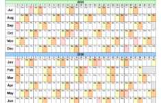 Split Year Calendars 2025/2026 (July To June) – Pdf Templates with Printable Calendar July 2025-June 2026