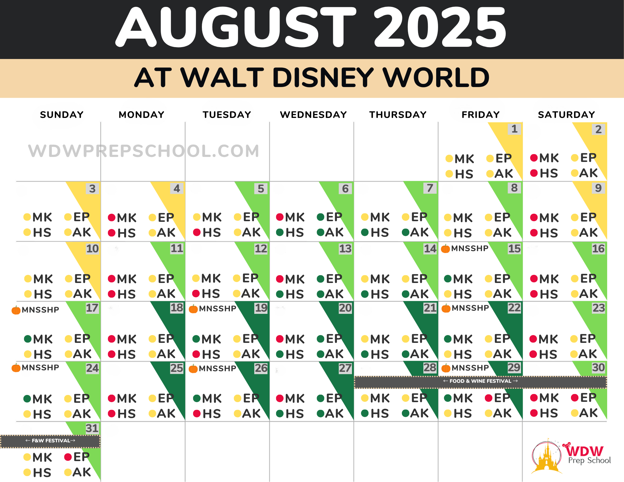 2025 &amp;amp; 2026 Disney World Crowd Calendar (Best Times To Go) inside Disney World August 2025 Crowd Calendar