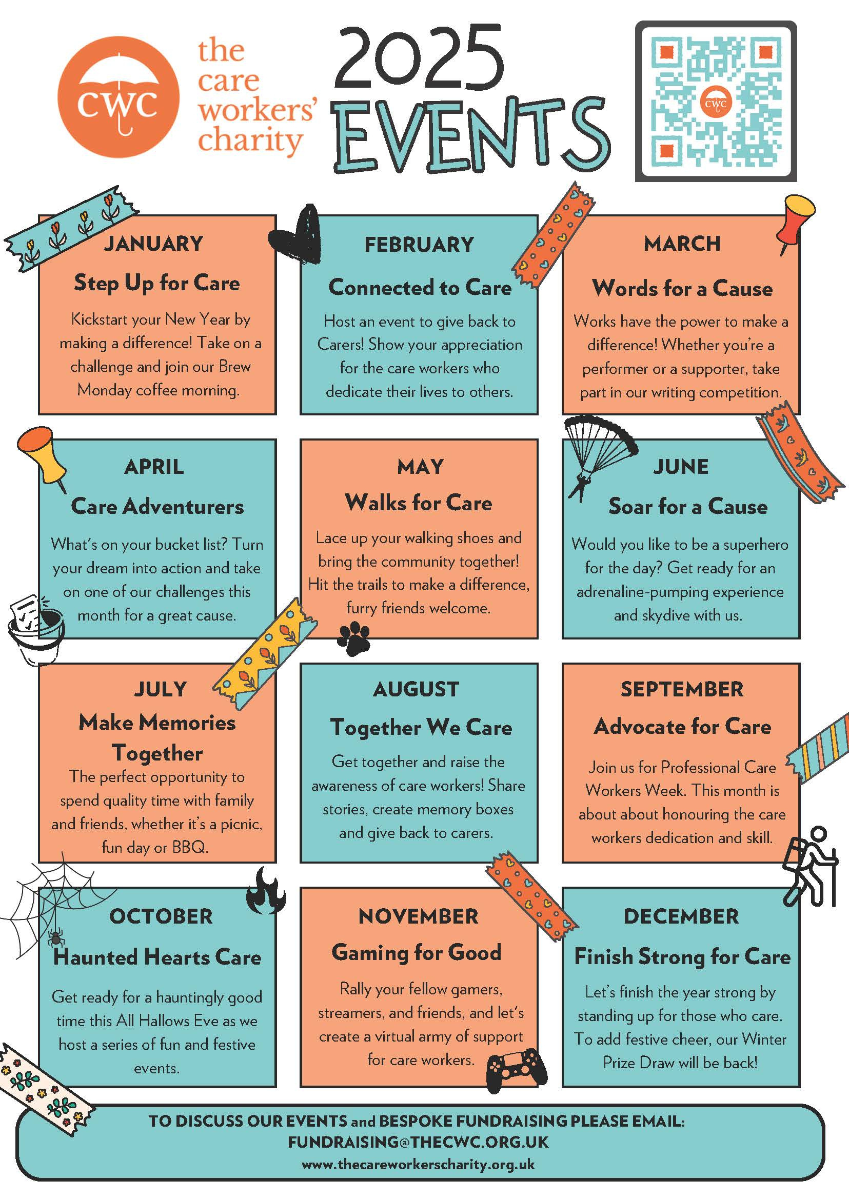 2025 Events List - The Care Workers Charity Trading As Care for Calendar Of Events For August 2025