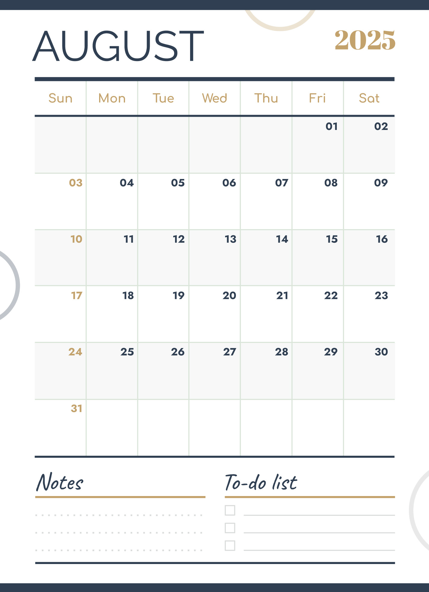 August 2025 Calendar Free Google Docs Template - Gdoc.io pertaining to Google Calendar August 2025