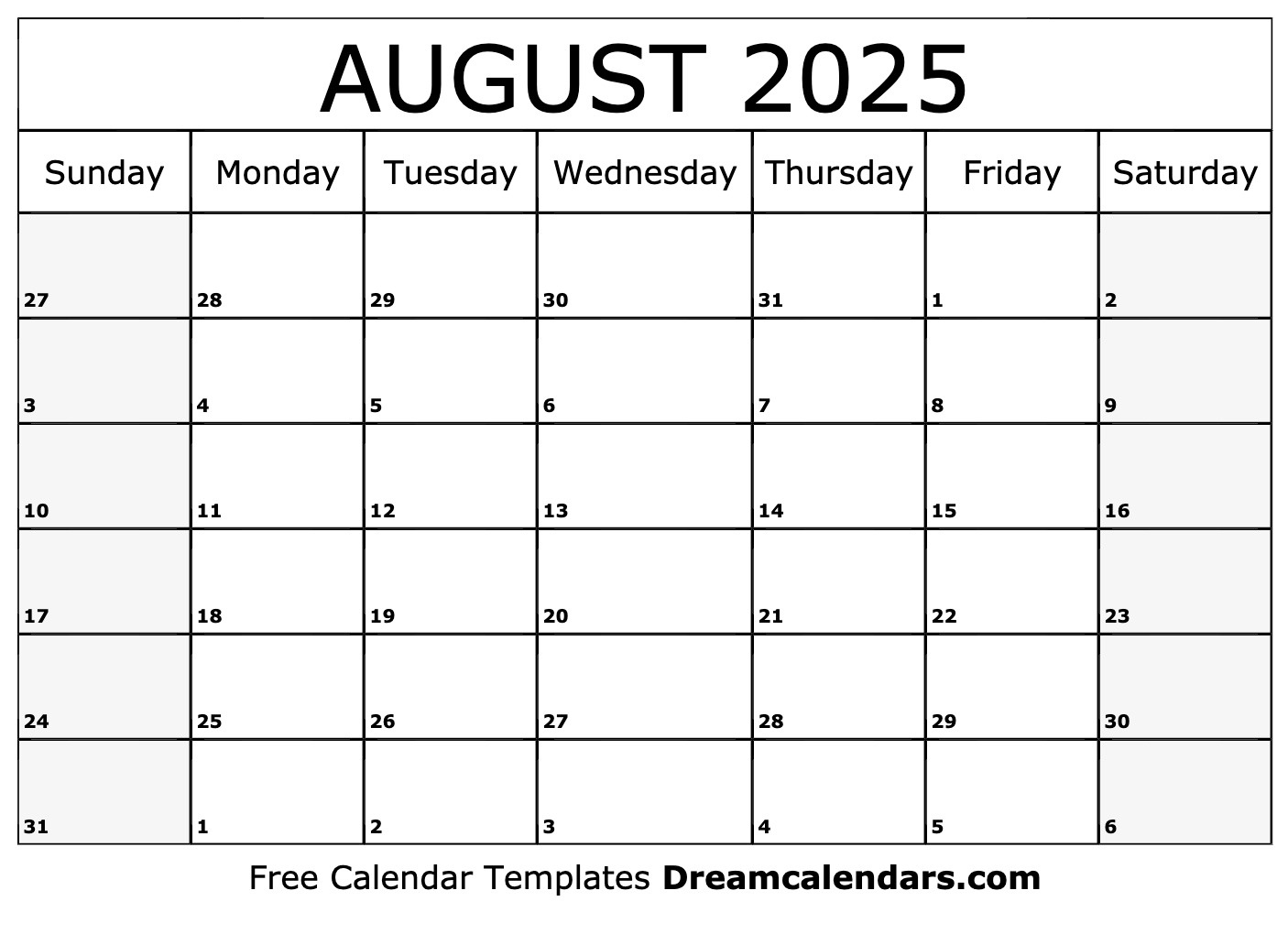 August 2025 Calendar - Free Printable With Holidays And Observances regarding August 22 2025 Calendar