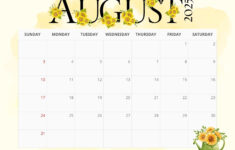 August 2025 Calendar Printables | Entheosweb within August Calendar 2025 Free Printable