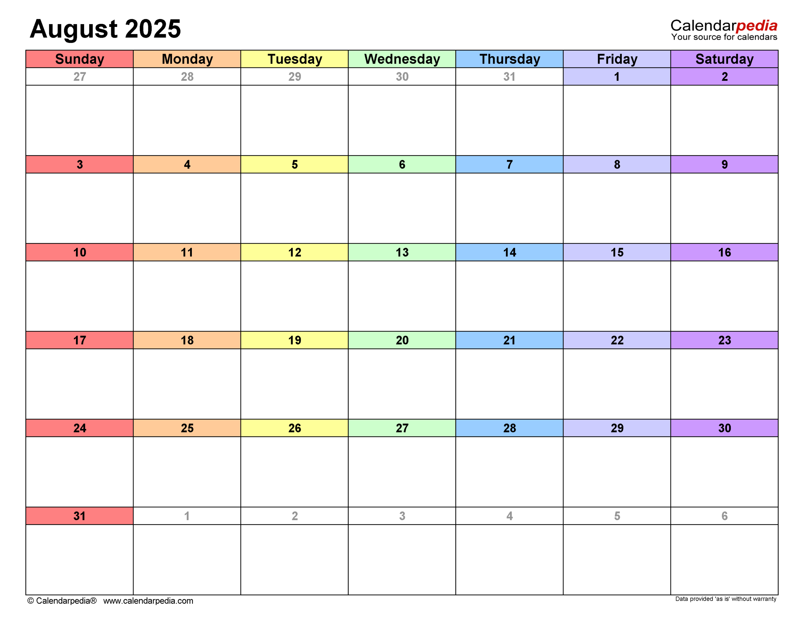 August 2025 Calendar | Templates For Pdf, Excel And Word throughout August in Spanish Calendar 2025