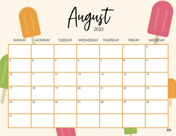 Show Me Calendar For August 2025