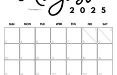 August 2025 Calendars – 23 Cute Free Printable Pdfs | Saturdaygift intended for National Day Calendar For August 2025