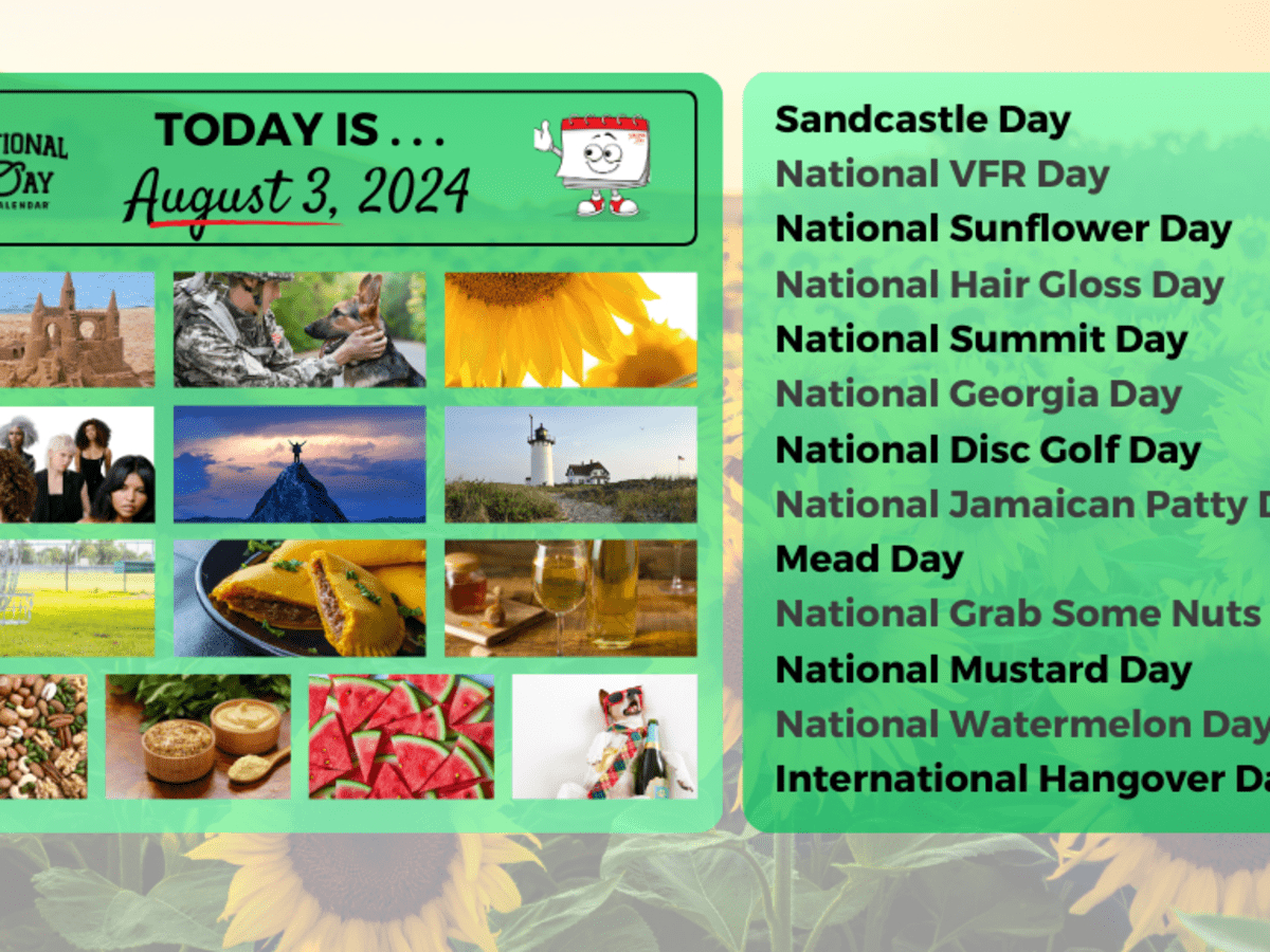 August 3, 2024, On The National Day Calendar® - National Day Calendar pertaining to National Day Calendar August
