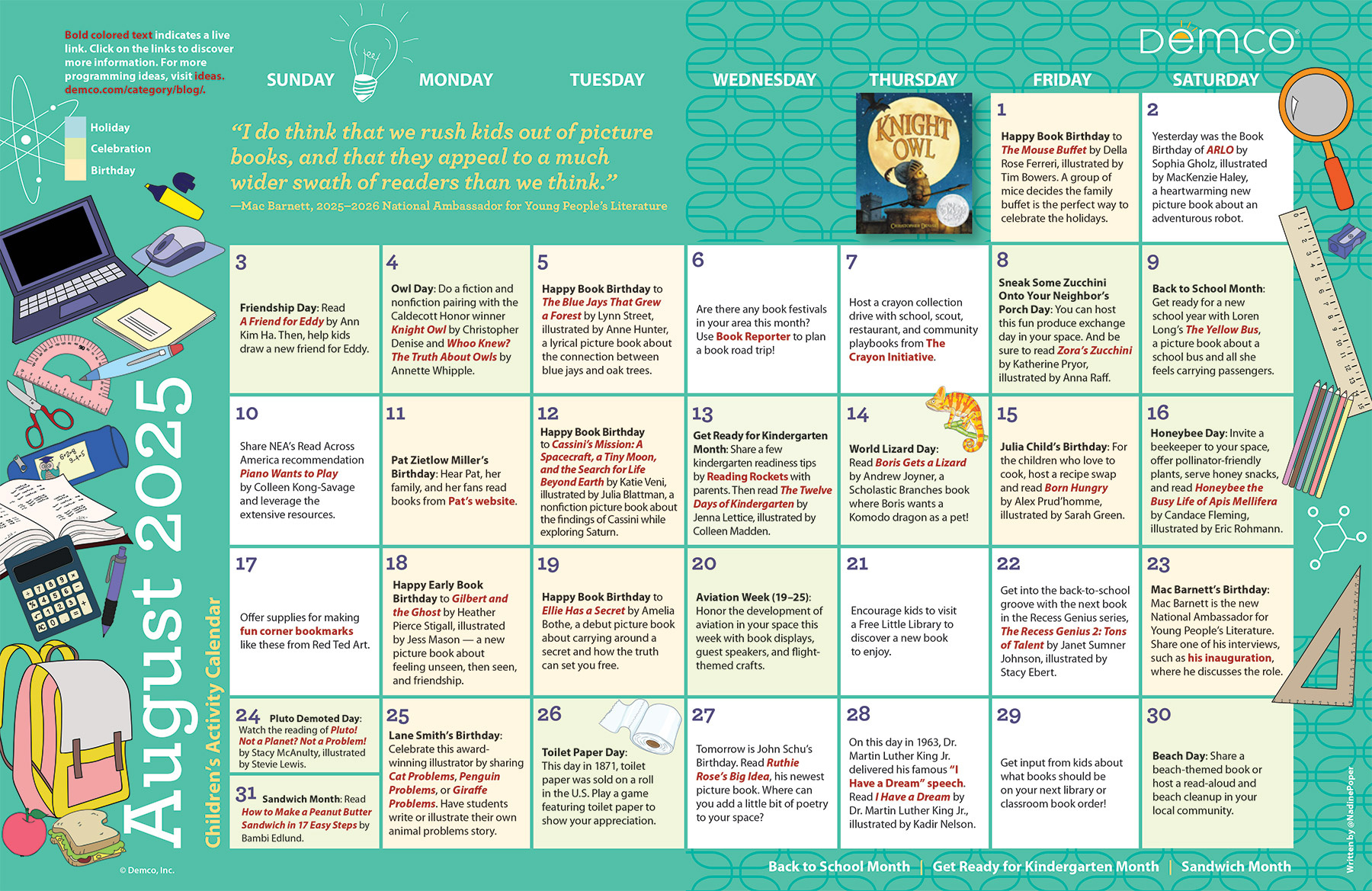 Children&amp;#039;S Activity Calendar: August 2025 pertaining to August Calendar 2025 Picture Ideas