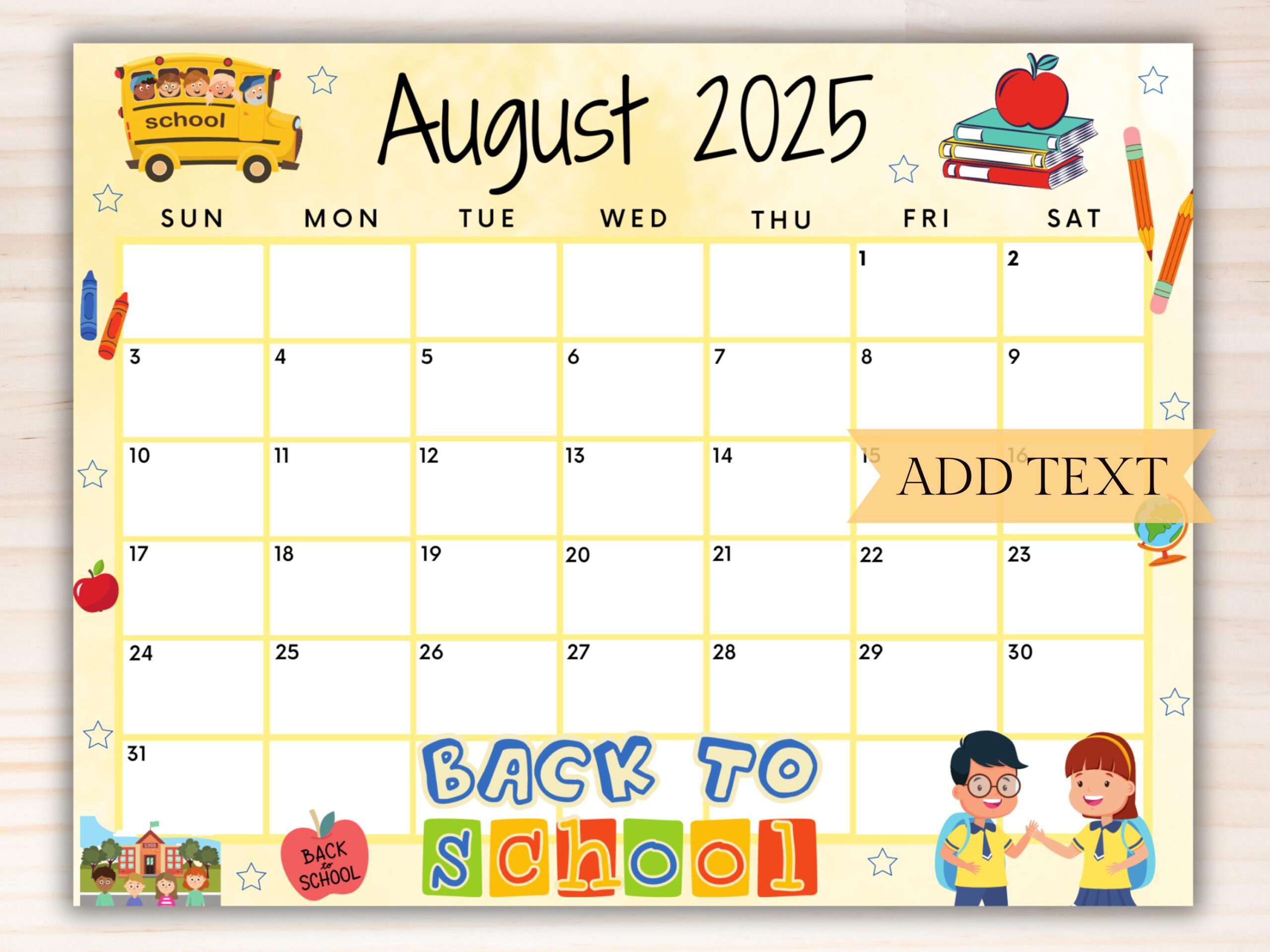 Editable August 2025 Calendar, Printable Calendar 2025, Back To with Editable August 2025 Calendar