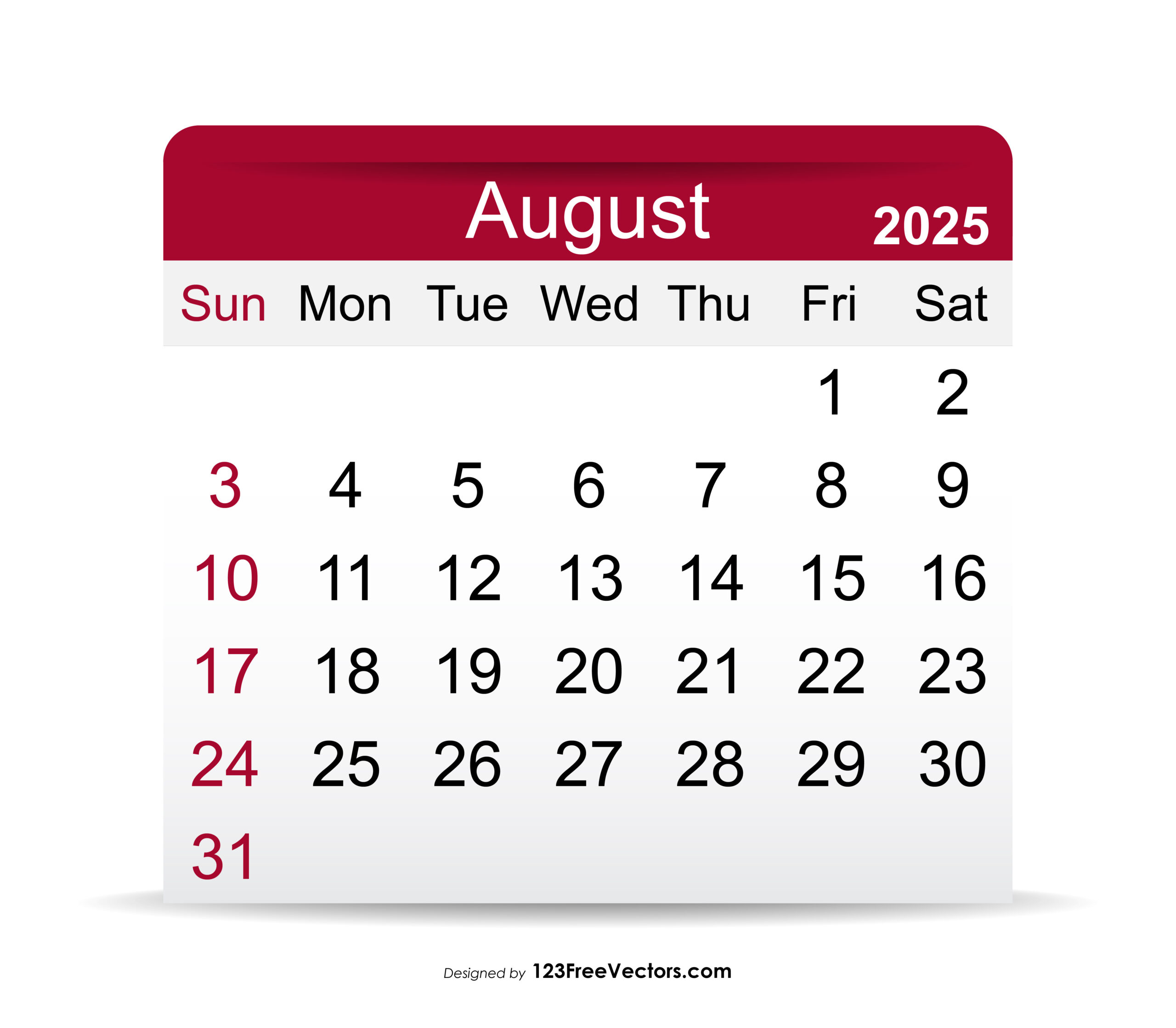 Free Download 2025 August Calendar throughout August 13 2025 Calendar