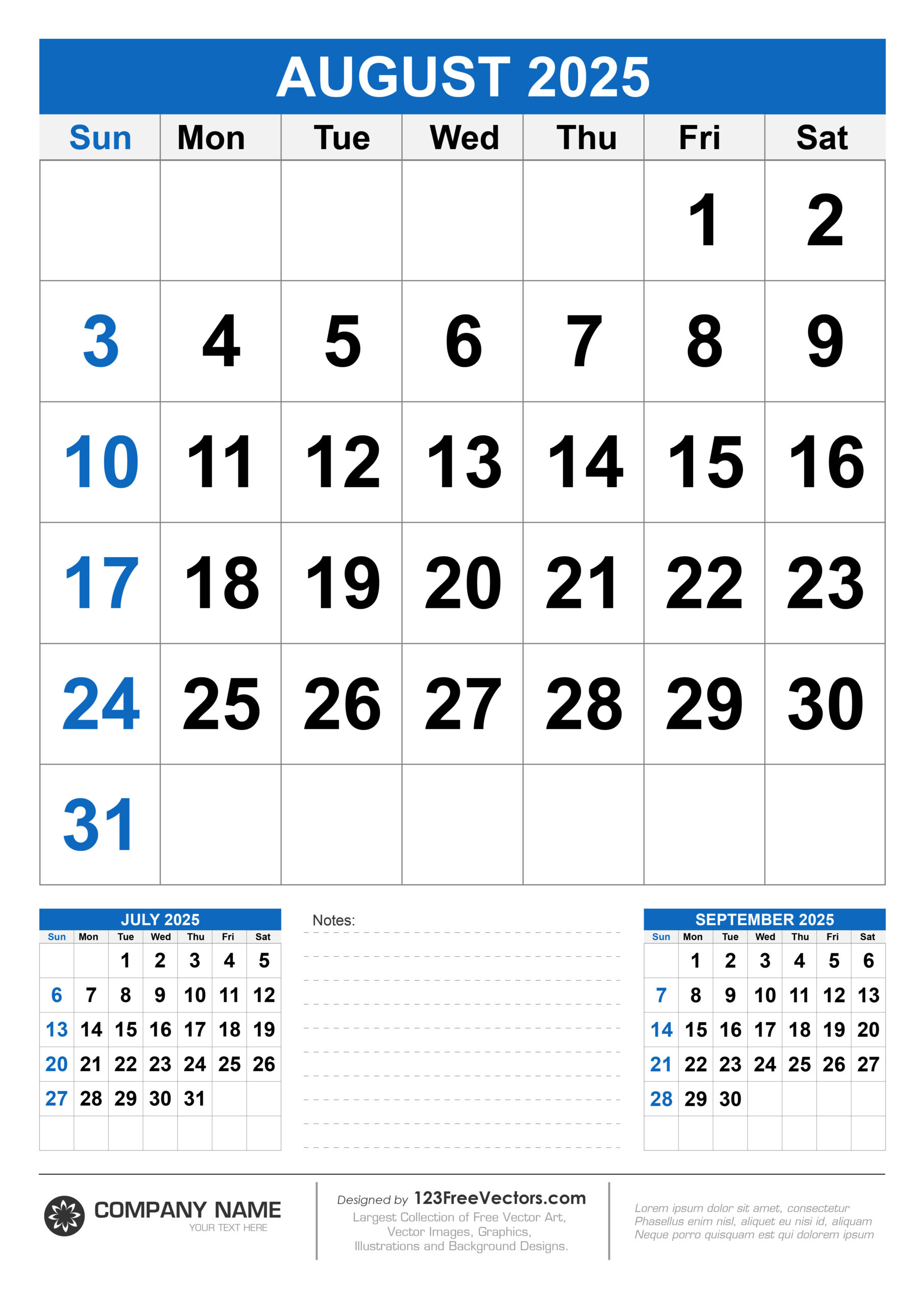 Free Download Wall Calendar August 2025 with regard to Holiday Calendar August 2025