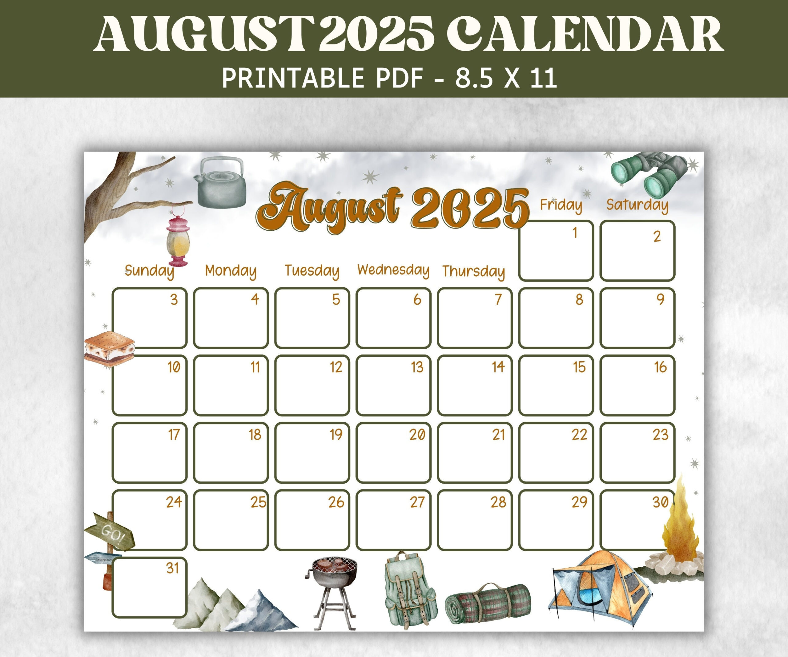 Kids August 2025 Calendar, Printable 2025 Calendar, Homeschool regarding August Calendar Printable 2025