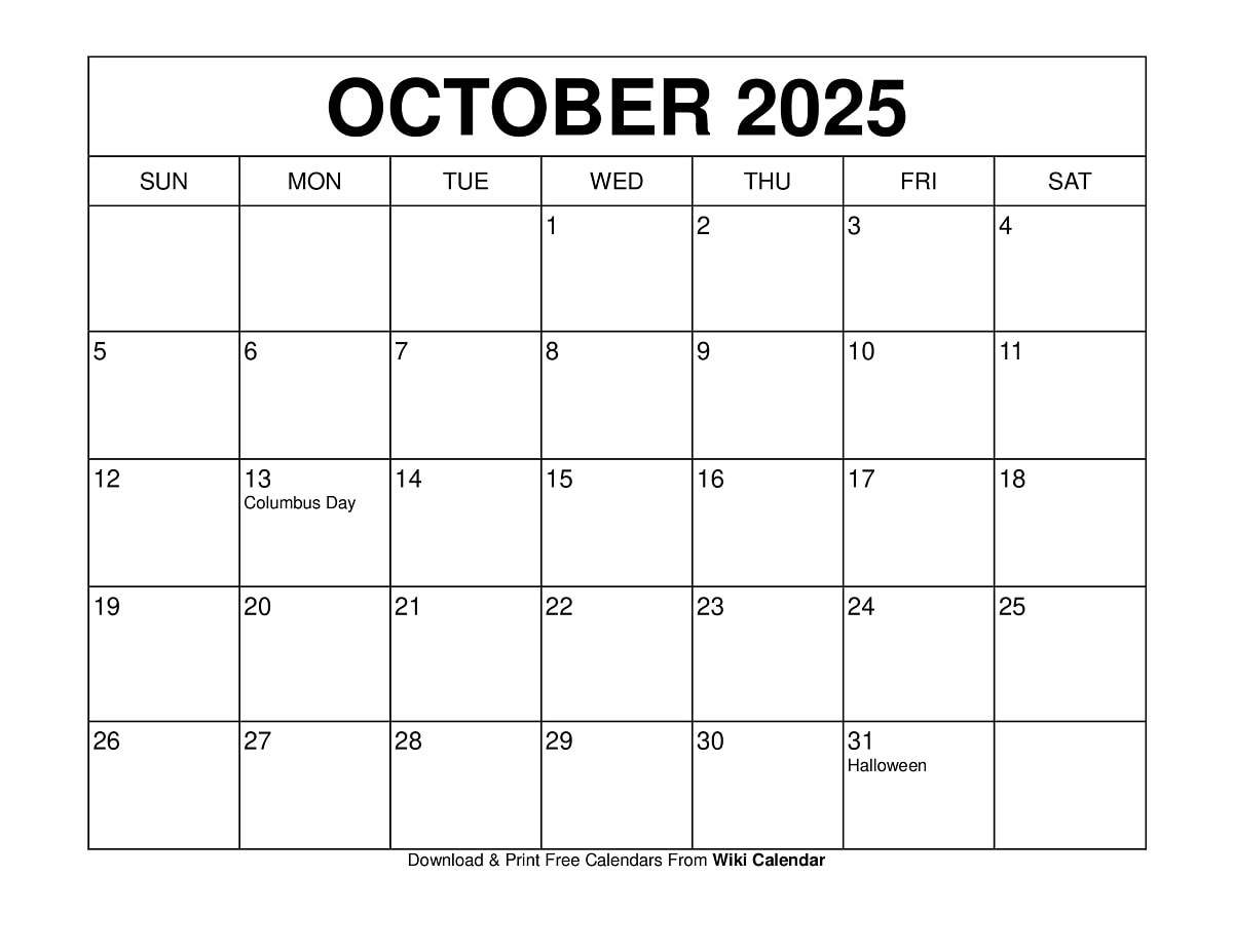 October 2025 Calendar - Printable Templates &amp;amp; More pertaining to August September October 2025 Calendar Printable Free