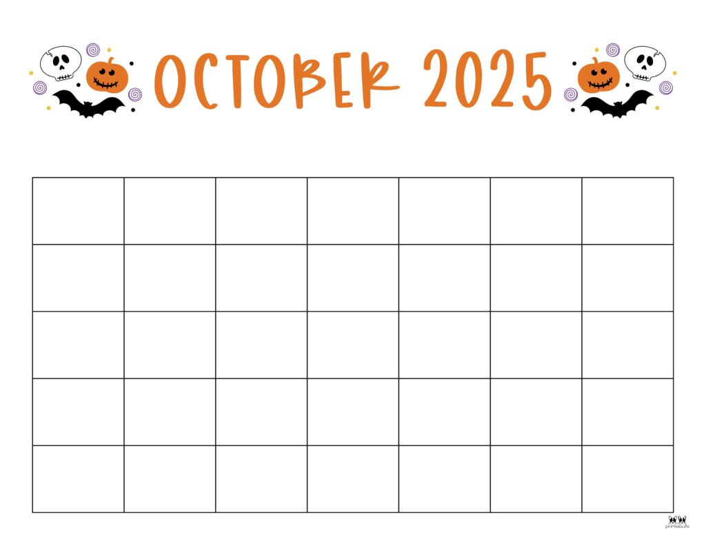 October 2025 Calendars - 107 Free Printables | Printabulls for August September October 2025 Calendar Printable Free