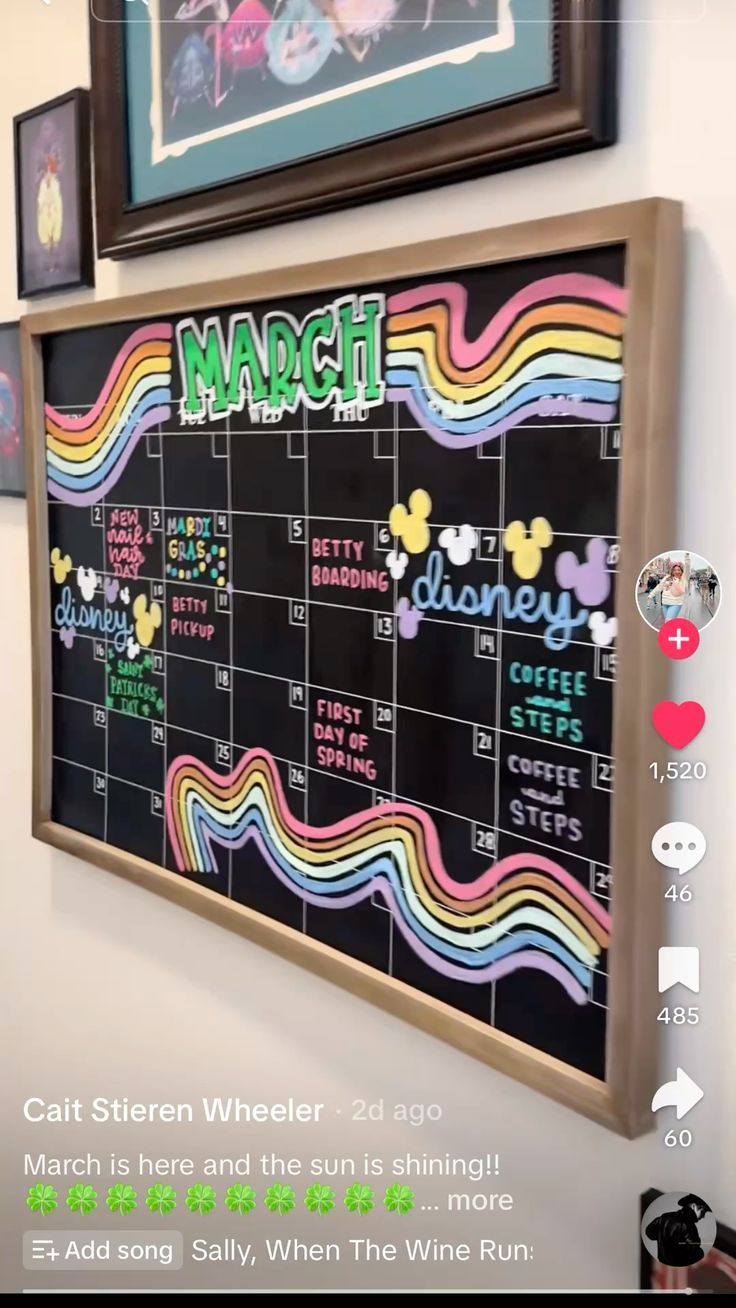 Pintaylor Rund On Calendar Ideas In 2025 | Chalkboard Wall intended for August 2025 Calendar Ideas Chalkboard