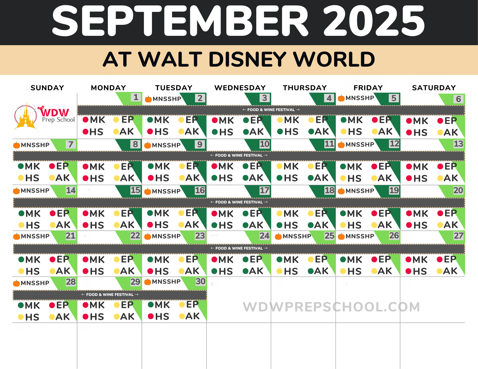 2025 &amp;amp; 2026 Disney World Crowd Calendar (Best Times To Go) with Disney World Crowd Calendar September 2025