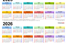 2025-2026 Two Year Calendar – Free Printable Pdf Templates intended for September 2025 to May 2026 Calendar Images Free Download