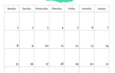 2025 Monday Start Watercolor Calendar – Paper Trail Design within September 2025 Calendar Monday Start