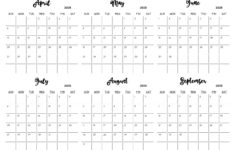 April To September 2025 Calendar Templates inside April To September 2025 Calendar