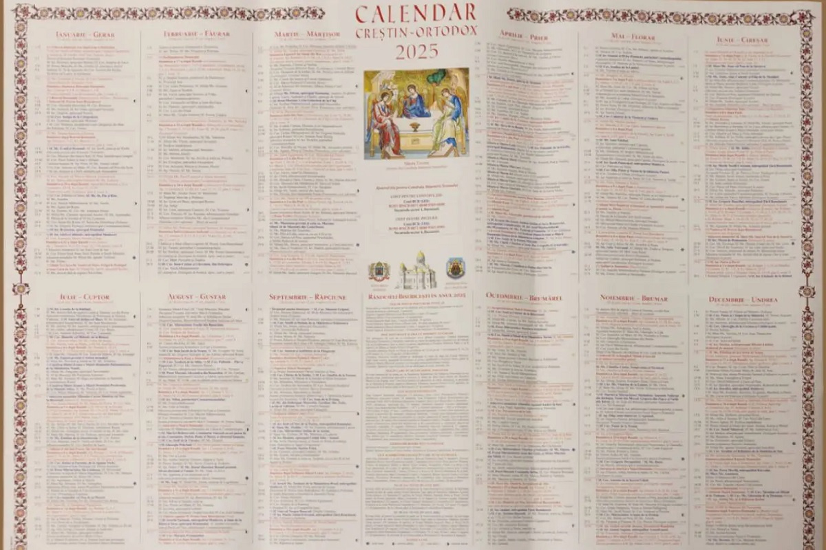Calendar Creștin Ortodox 2025 - Știrea Ta in Calendar Credtin Ortodoz September 2025