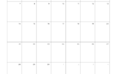Free 2025 Calendar Printable Blank Portrait Templates regarding Blank September 2025 Calendar Printable