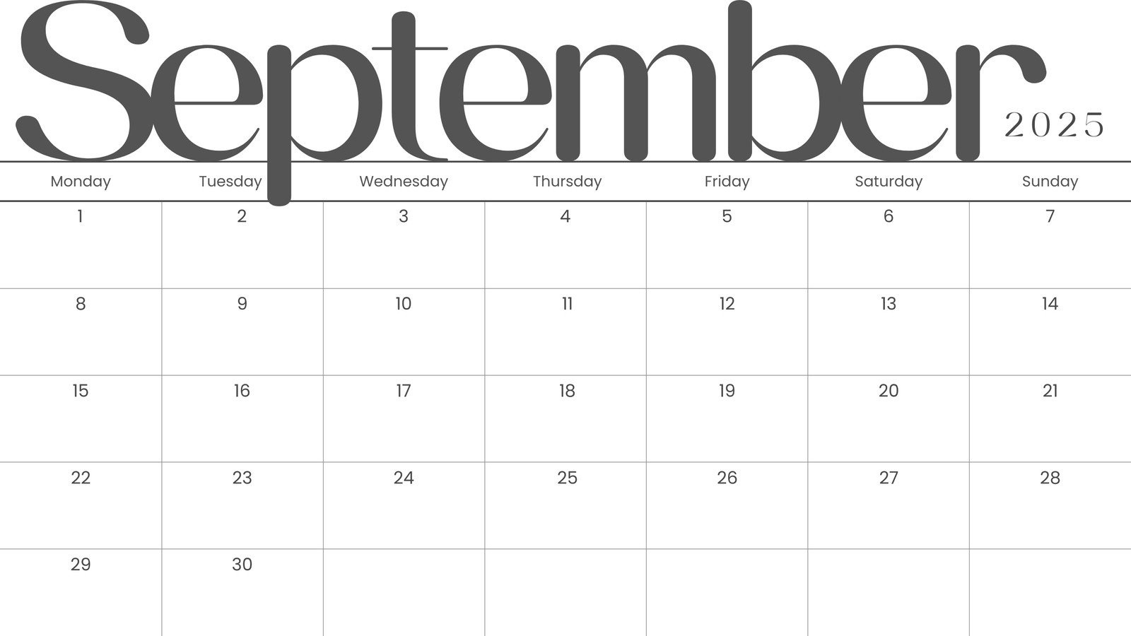 Free Printable September 2025 Calendar Templates | Canva intended for September 2024 September 2025 Calendar