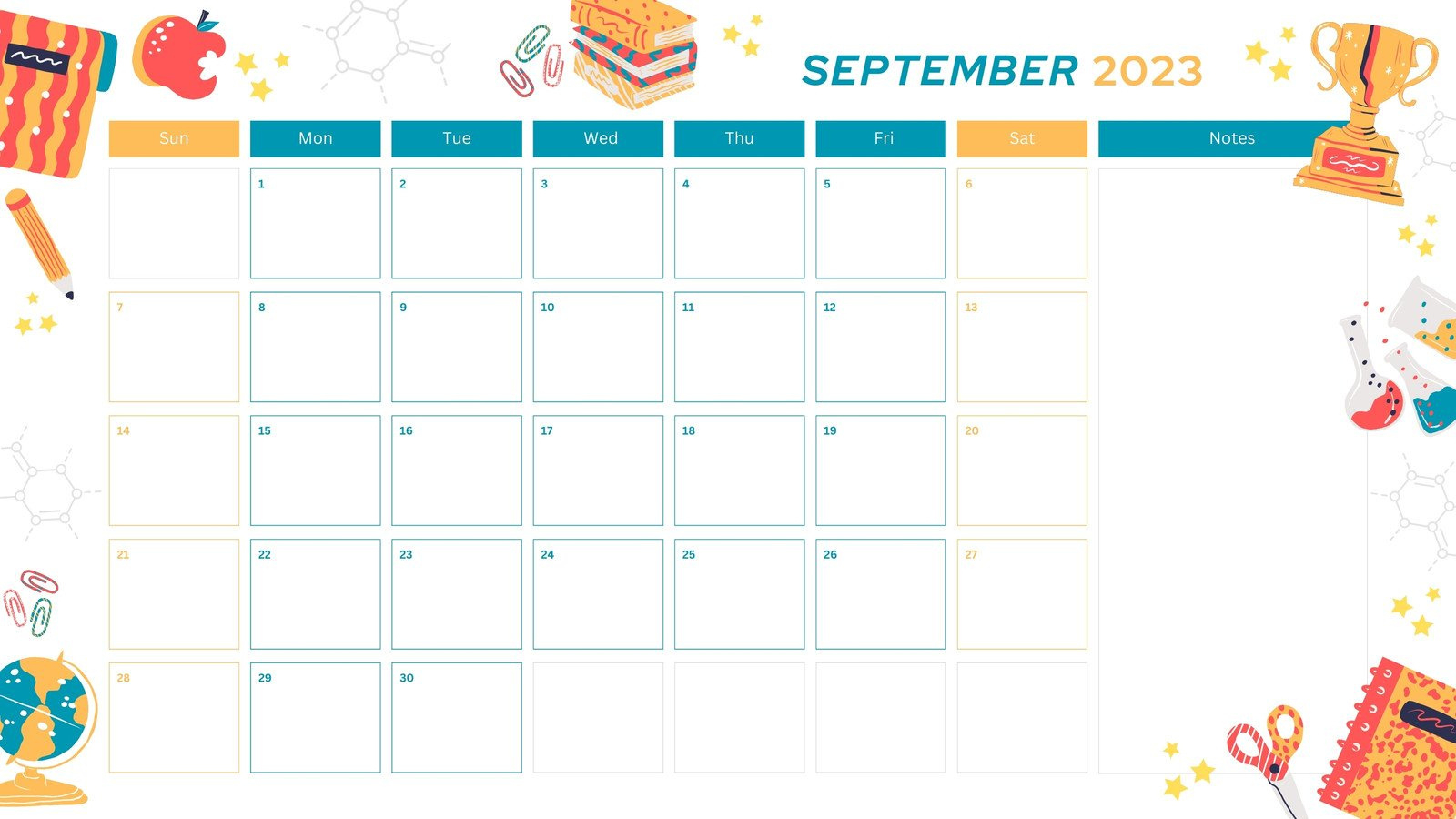 Free Printable September 2025 Calendar Templates | Canva pertaining to September 2025 Calendar School
