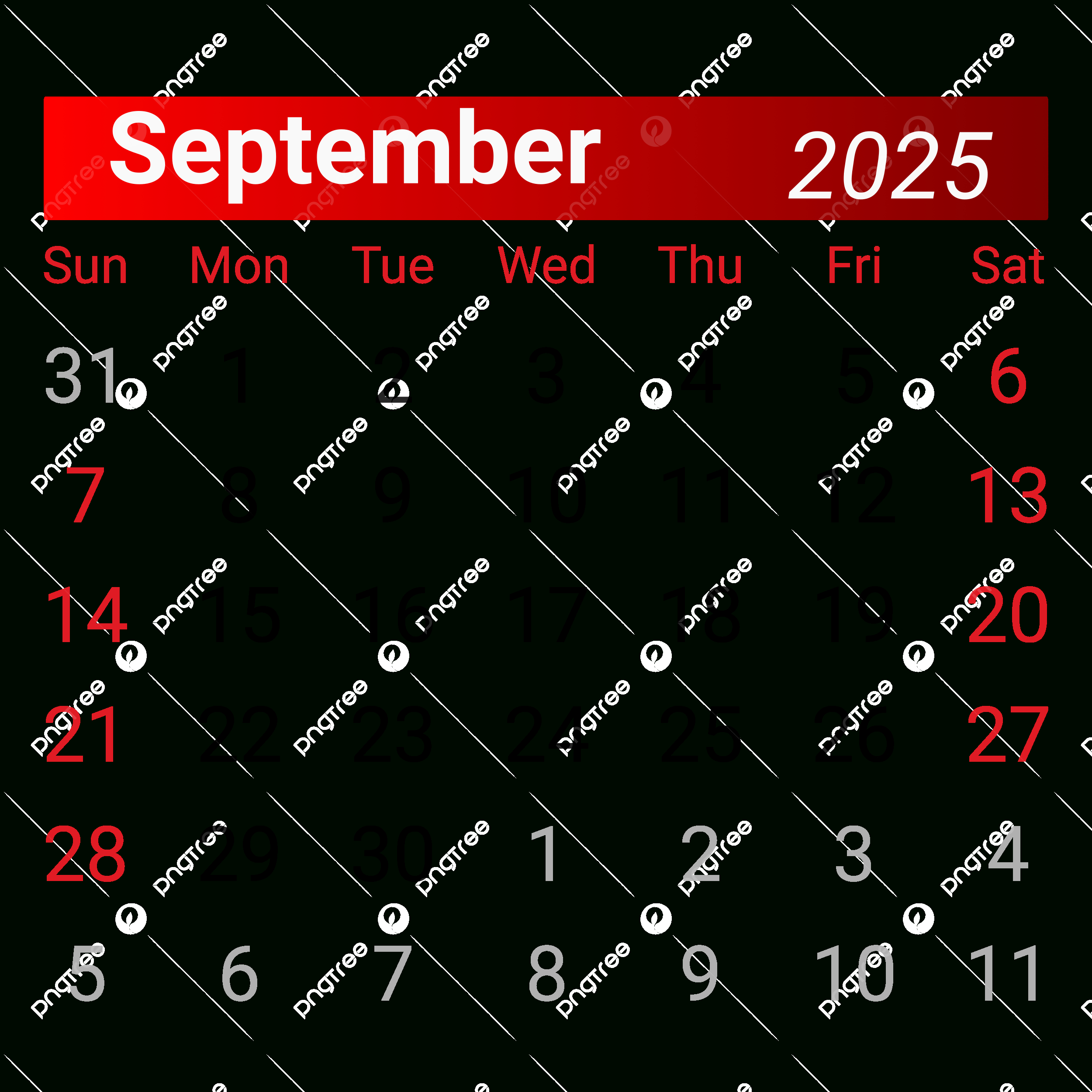 Kalender September 2025 Vektor, Kalender 2025, Kalender September with regard to September 2025 Calendar Png
