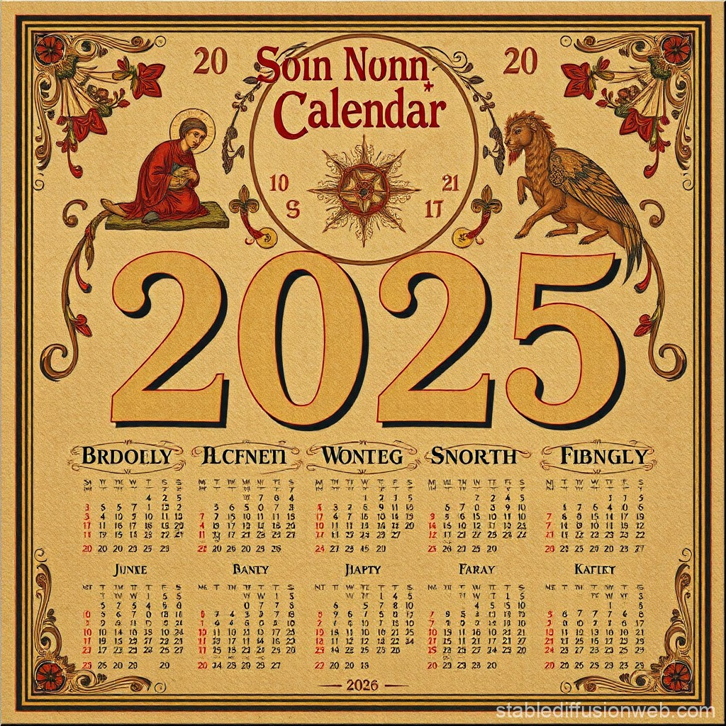 Orthodox Calendar 2025 | Stable Diffusion Online with Calendar Ortodox September 2025