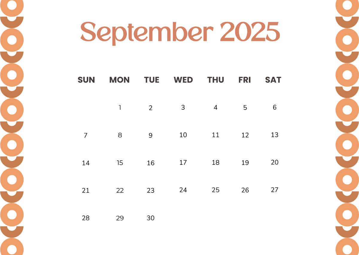 Page 12 | Free Calendar Templates, Editable And Printable with September 2025 Calendar Shining Mom
