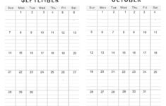 Printable September October 2025 Calendar | Calendarkart in September And October 2025 Calendar Printable