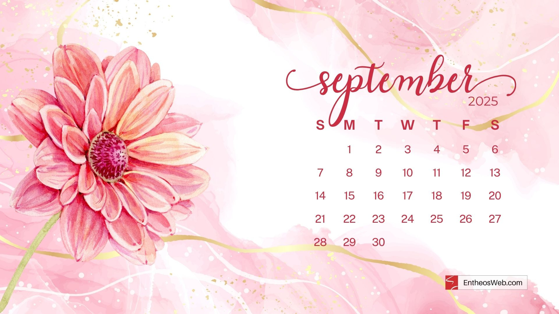 September 2025 Calendar Desktop Wallpaper Backgrounds | Entheosweb inside September 2025 Calendar Desktop Wallpaper