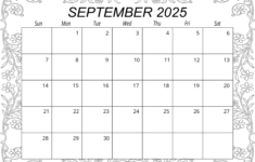 September 2025 Calendar (Free Printable) – Free Printables with regard to Blank September 2025 Calendar Printable Free