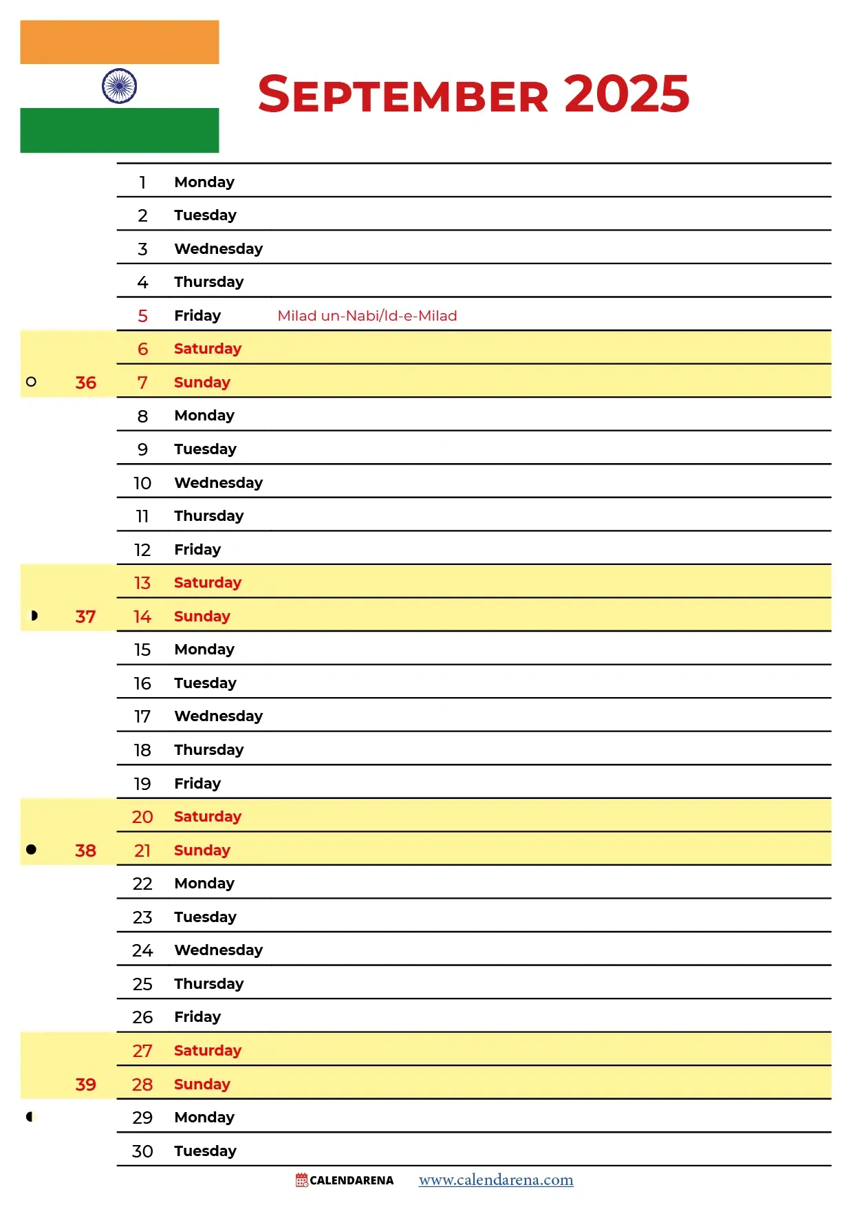 September 2025 Calendar India pertaining to September 2025 Calendar With Holidays And Festivals